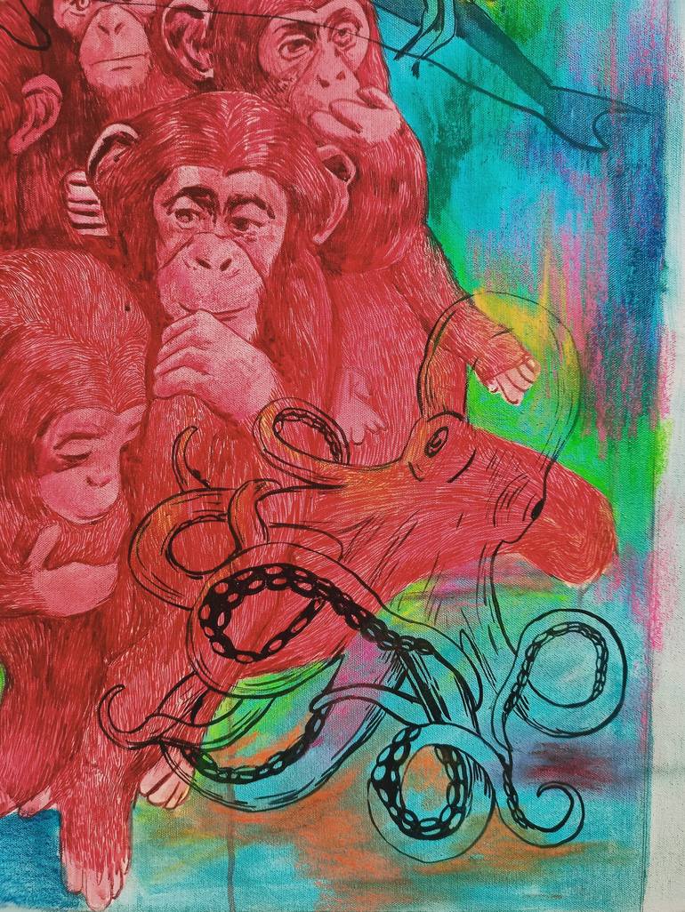 Original Modern Animal Painting by Prithvi Kumar