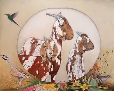 Original Figurative Animal Paintings by Veronica Vosloo