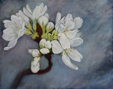 Original Modern Floral Paintings by Veronica Vosloo