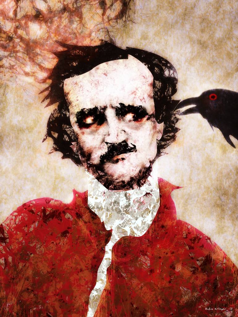 The Raven Edgar Allan Poe Drawing by Rufus Krieger Saatchi Art