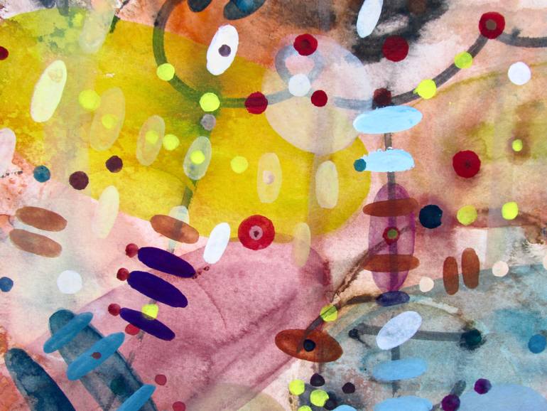 Original Abstract Aeroplane Painting by Mar Shy Sun