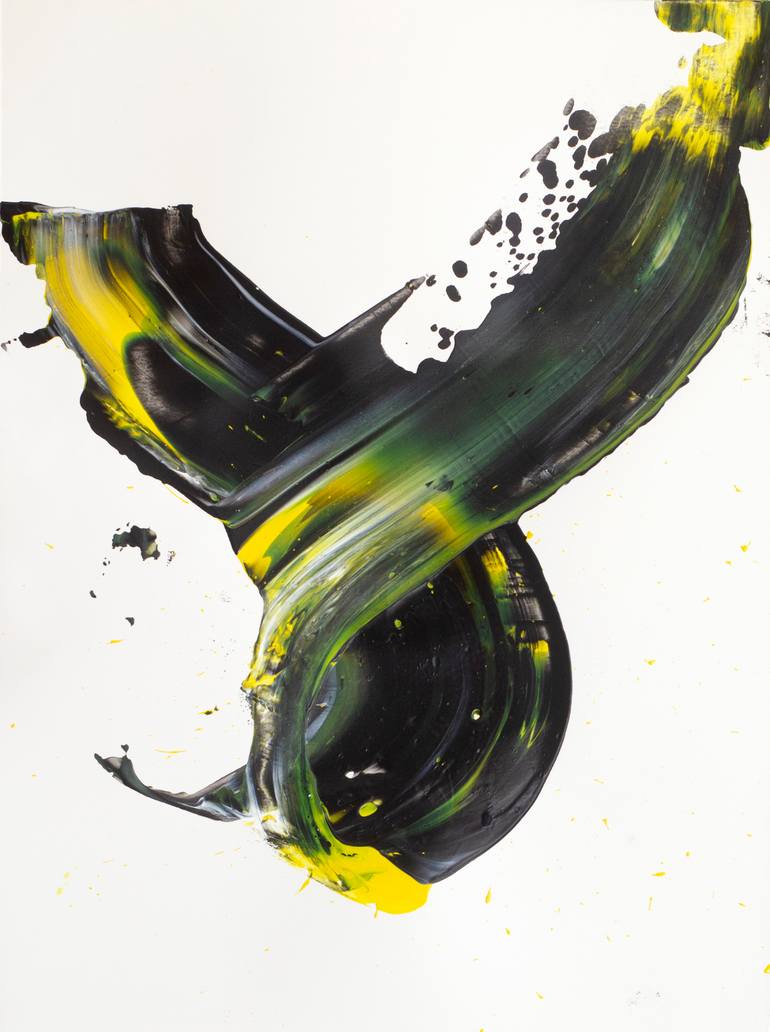 Original Abstract Expressionism Abstract Painting by Tássia Bianchini