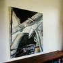 Through my whole professional carrier I painted both large 
figurative and abstract work.
 
For me the subject on a canvas or wall is of less importance  than the act of painting in itself ,I like the variation.
 
Its both about Composition, Color and the the Physical painting. I can be more "raw"  and use more texture with the abstracts then with the figurative subjects, I enjoy both.