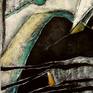 Through my whole professional carrier I painted both large 
figurative and abstract work.
 
For me the subject on a canvas or wall is of less importance  than the act of painting in itself ,I like the variation.
 
Its both about Composition, Color and the the Physical painting. I can be more "raw"  and use more texture with the abstracts then with the figurative subjects, I enjoy both.