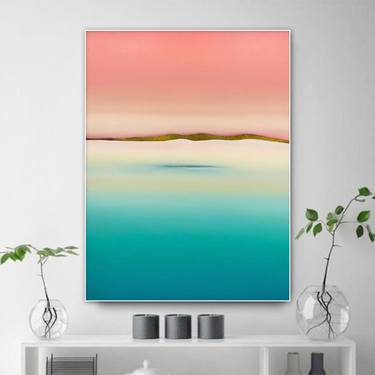 Original Minimalism Seascape Paintings by Larissa Uvarova