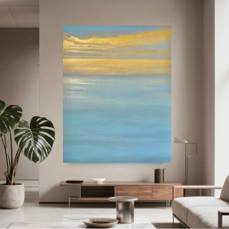Original Contemporary Sunset Painting by Larissa Uvarova