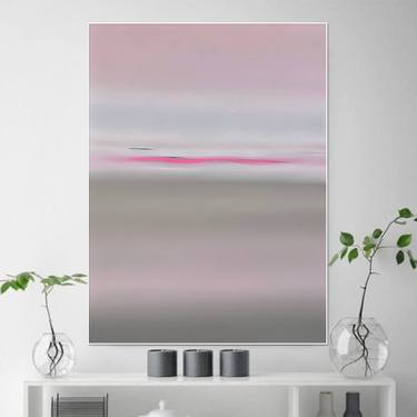 Print of Minimalism Seascape Paintings by Larissa Uvarova