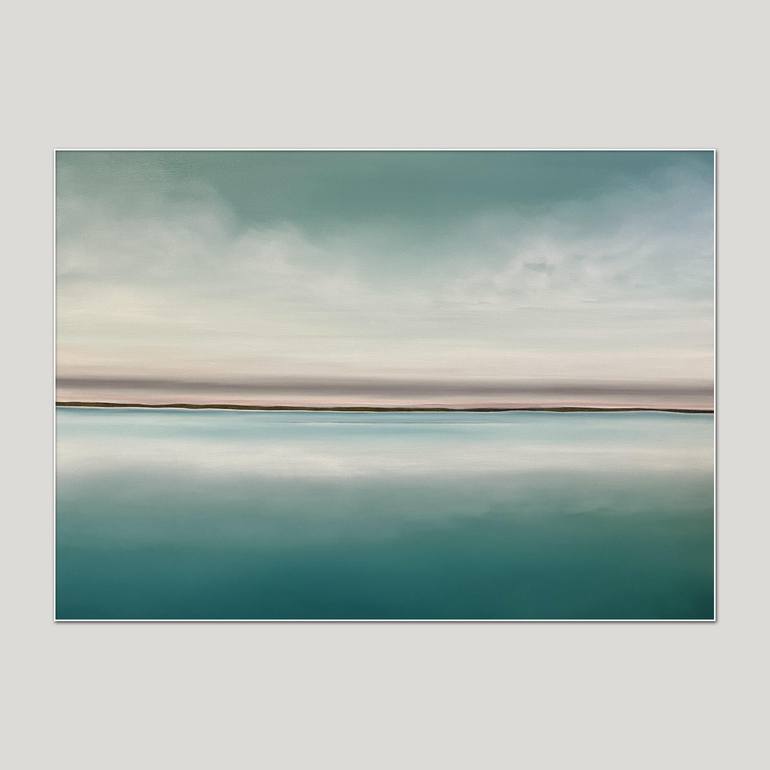 Original Abstract Seascape Painting by Larissa Uvarova