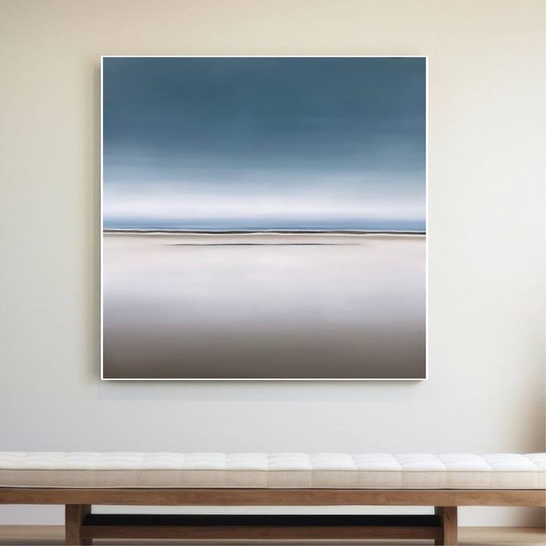 Original Abstract Seascape Painting by Larissa Uvarova