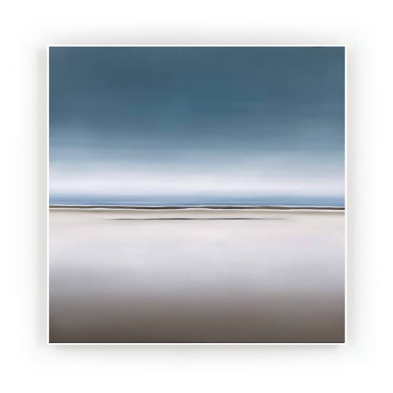 Original Abstract Seascape Painting by Larissa Uvarova