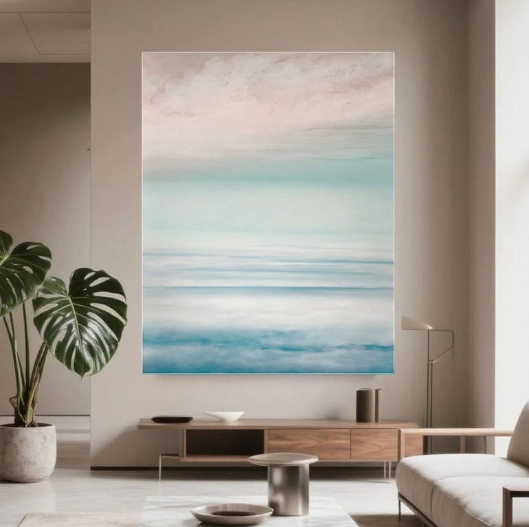 Original Minimalism Abstract Painting by Larissa Uvarova