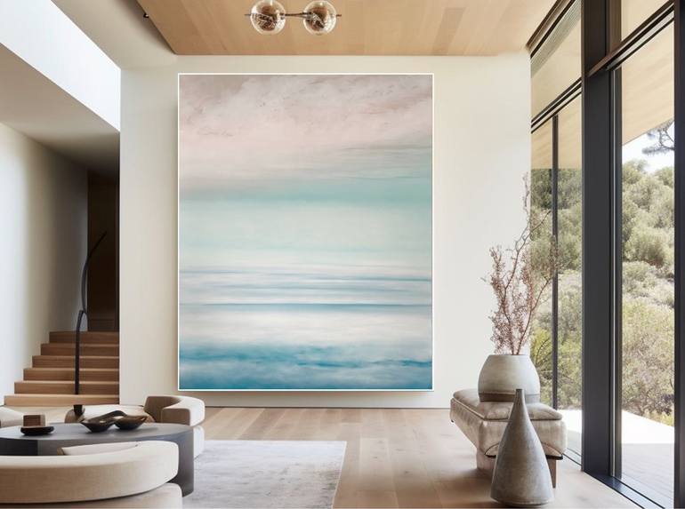 Original Minimalism Abstract Painting by Larissa Uvarova