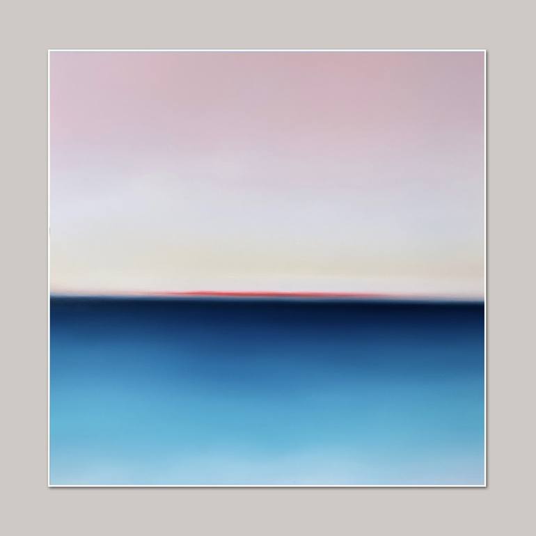 Original Abstract Seascape Painting by Larissa Uvarova