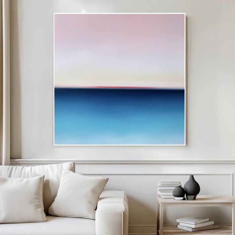 Original Abstract Seascape Painting by Larissa Uvarova