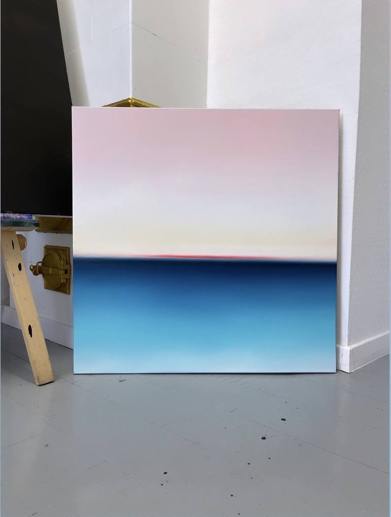 Original Abstract Seascape Painting by Larissa Uvarova