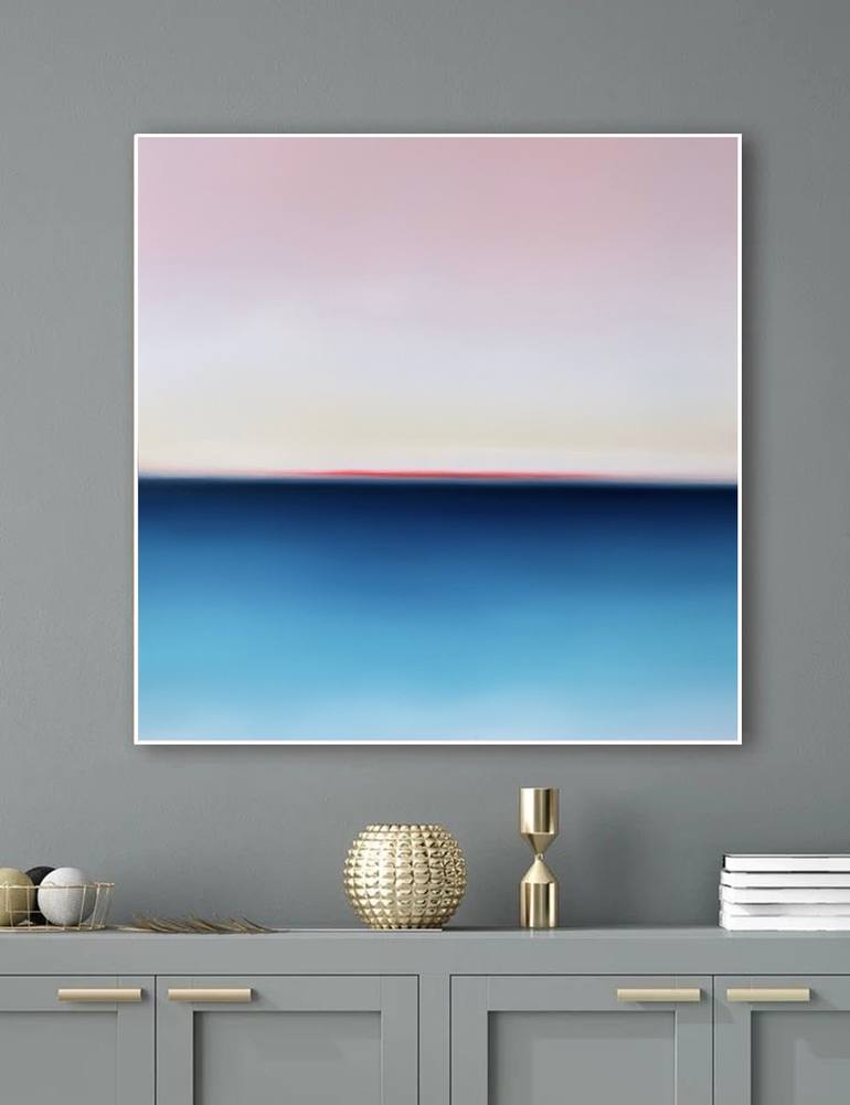 Original Abstract Seascape Painting by Larissa Uvarova
