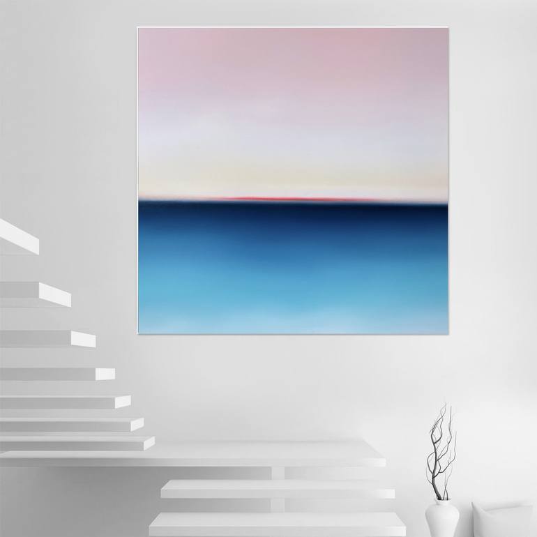Original Abstract Seascape Painting by Larissa Uvarova