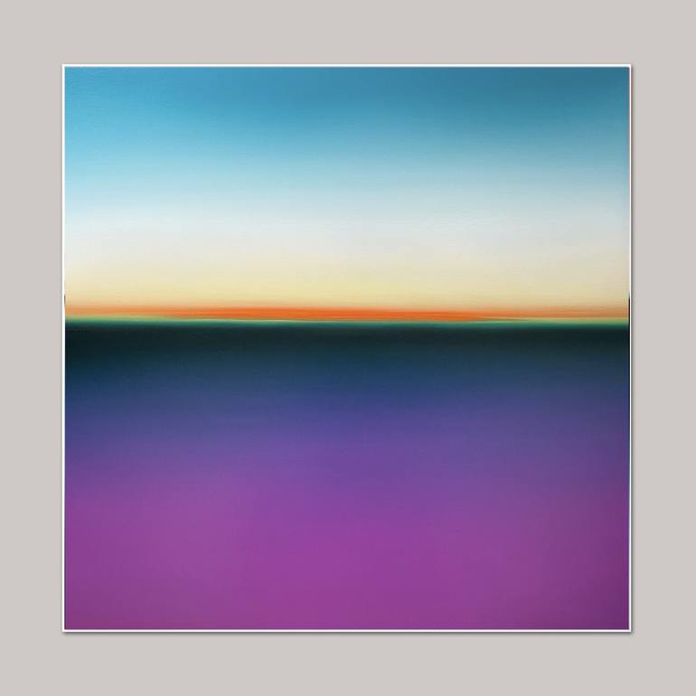 Original Abstract Seascape Painting by Larissa Uvarova