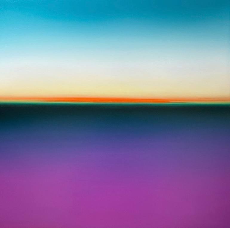 Original Abstract Seascape Painting by Larissa Uvarova