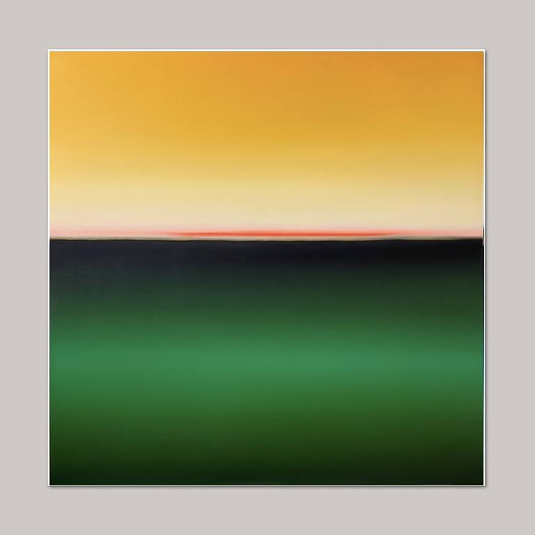 Original Abstract Seascape Painting by Larissa Uvarova