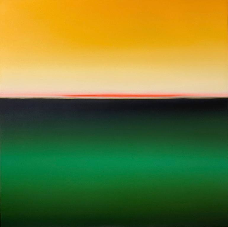 Original Abstract Seascape Painting by Larissa Uvarova