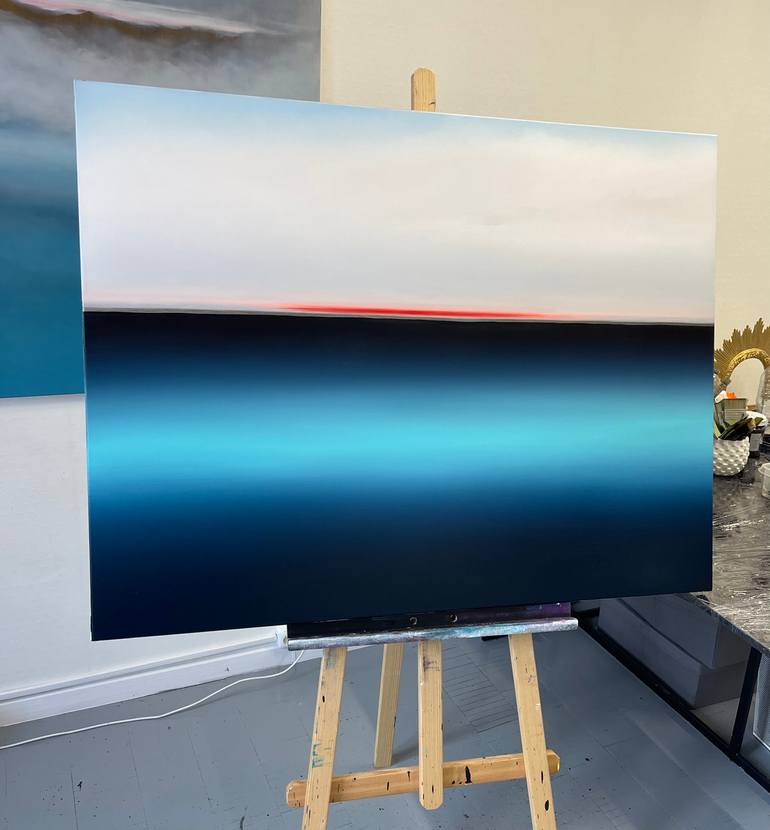 Original Surrealism Seascape Painting by Larissa Uvarova