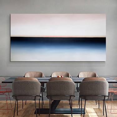 Original Minimalism Seascape Paintings by Larissa Uvarova