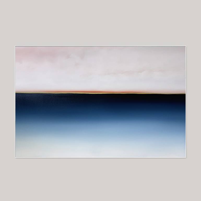 Original Abstract Seascape Painting by Larissa Uvarova