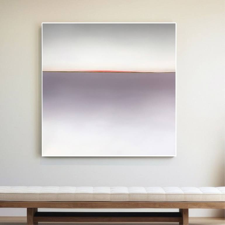 Original Minimalism Seascape Painting by Larissa Uvarova