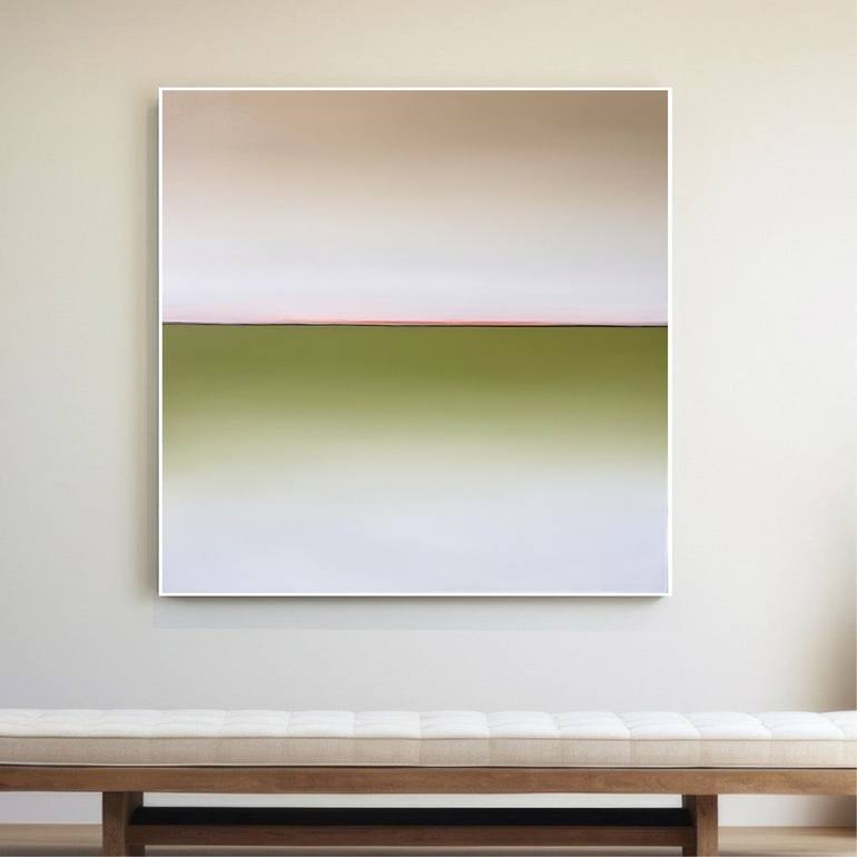 Original Abstract Seascape Painting by Larissa Uvarova