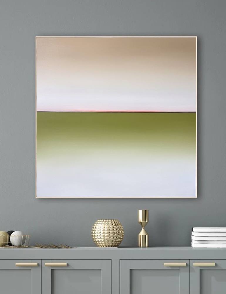 Original Abstract Seascape Painting by Larissa Uvarova