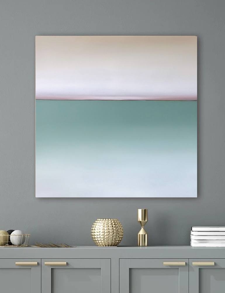 Original Abstract Seascape Painting by Larissa Uvarova