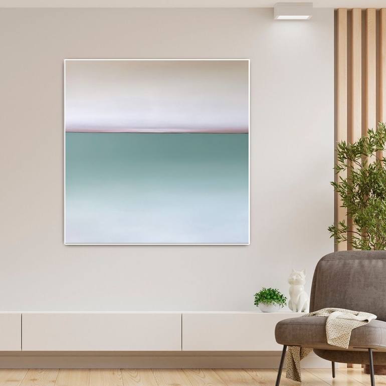Original Abstract Seascape Painting by Larissa Uvarova