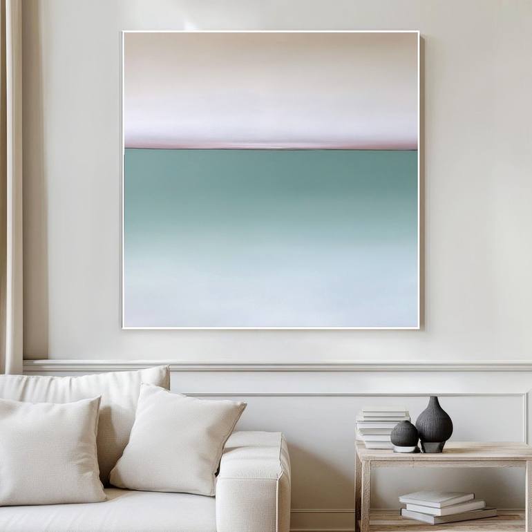 Original Abstract Seascape Painting by Larissa Uvarova