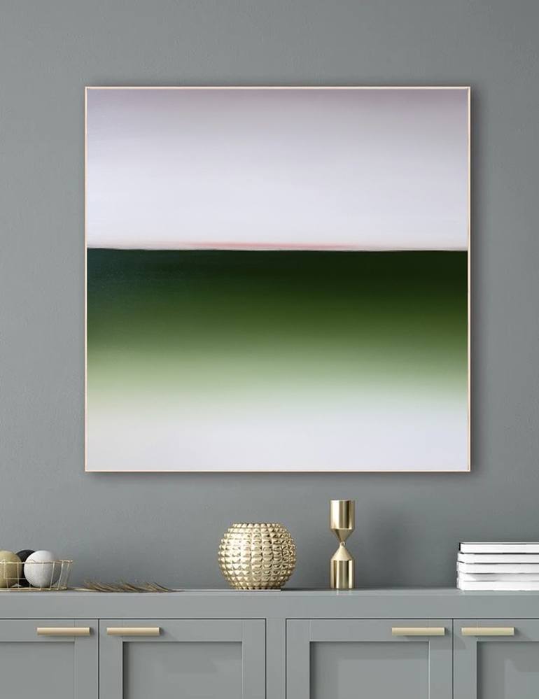 Original Abstract Seascape Painting by Larissa Uvarova