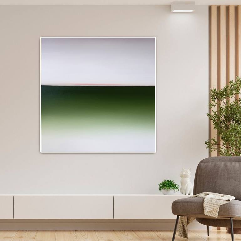 Original Abstract Seascape Painting by Larissa Uvarova
