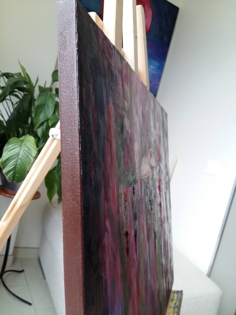 Original Abstract Expressionism Abstract Painting by Larissa Uvarova