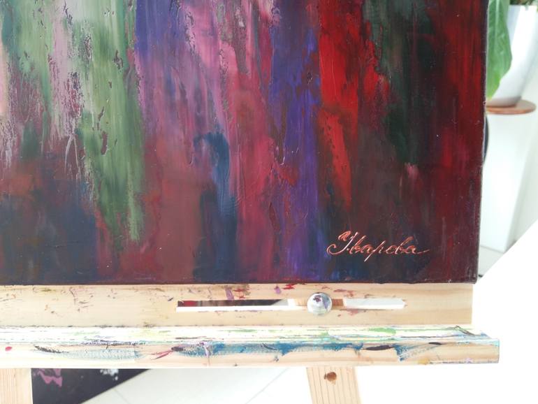 Original Abstract Expressionism Abstract Painting by Larissa Uvarova