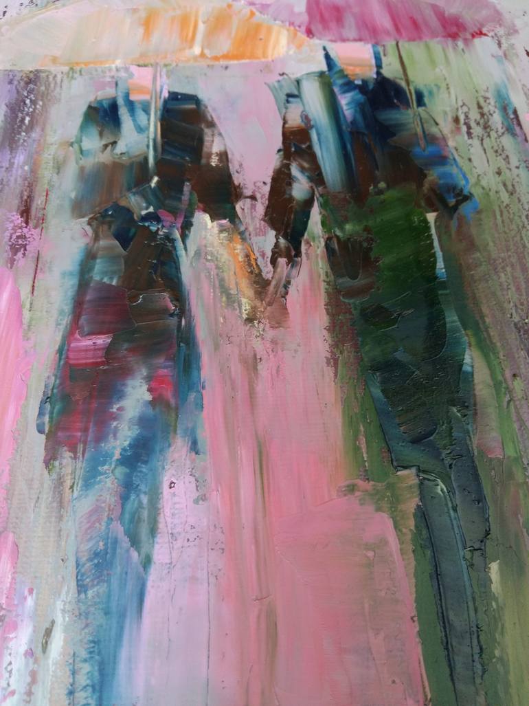 Original Abstract Expressionism Abstract Painting by Larissa Uvarova