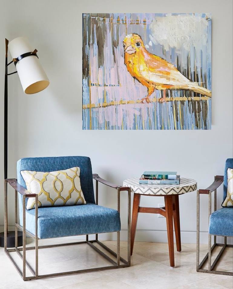 Original Conceptual Animal Painting by Larissa Uvarova