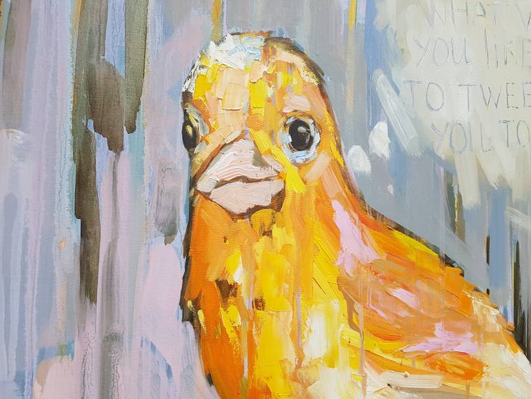 Original Conceptual Animal Painting by Larissa Uvarova