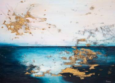 Print of Abstract Seascape Paintings by Larissa Uvarova