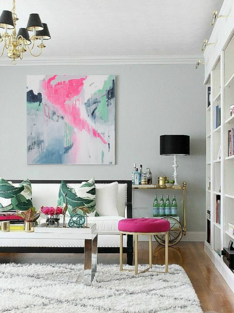 Original Impressionism Abstract Painting by Larissa Uvarova