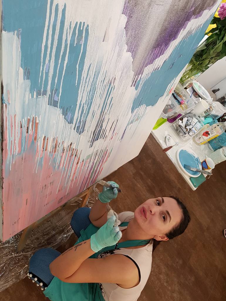 Original Expressionism Abstract Painting by Larissa Uvarova