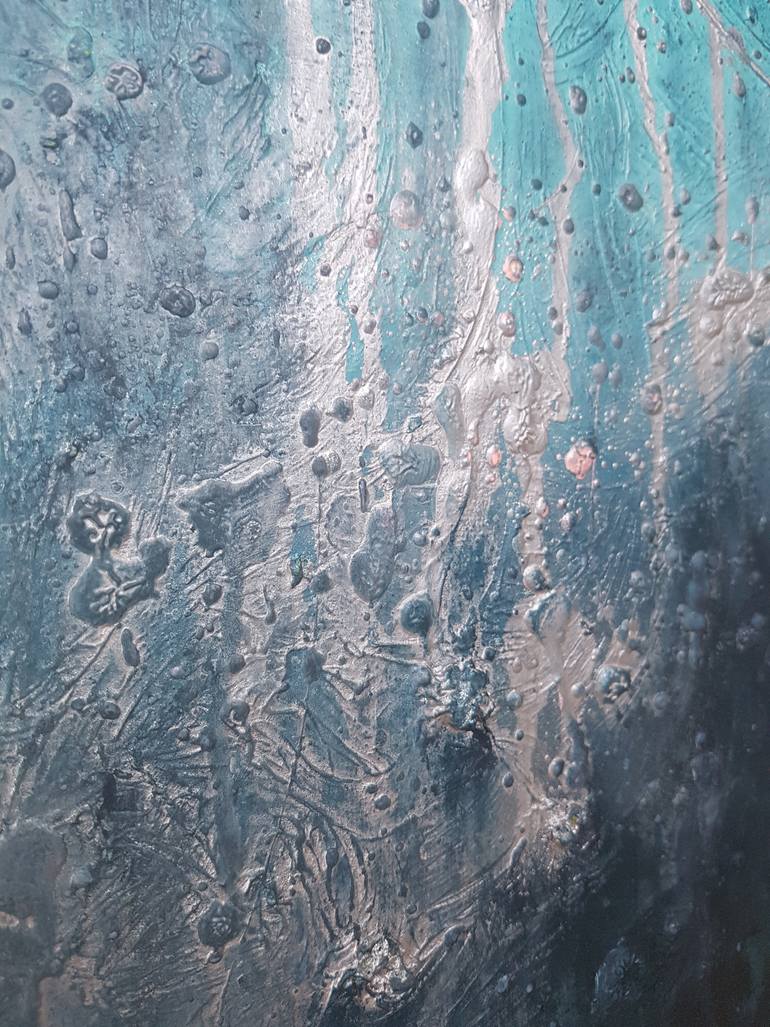 Original Abstract Seascape Painting by Larissa Uvarova