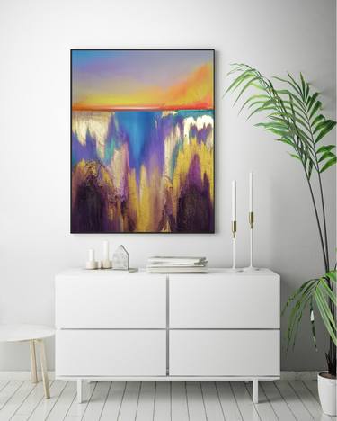 Print of Modern Seascape Paintings by Larissa Uvarova