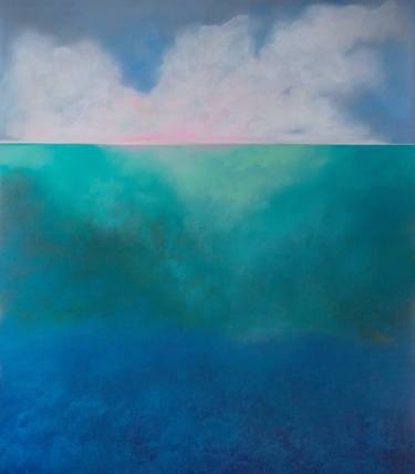 Print of Minimalism Seascape Paintings by Larissa Uvarova