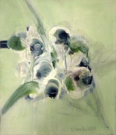 Original Abstract Floral Paintings by CHRISTA HAACK