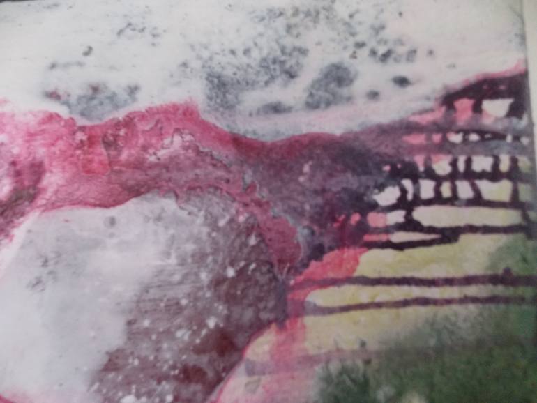 Original Abstract Expressionism Abstract Painting by Christa Haack