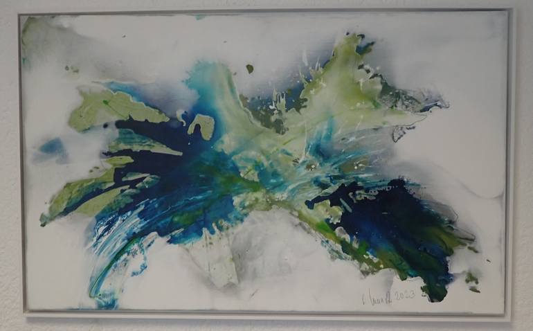 Original Abstract Expressionism Abstract Painting by Christa Haack